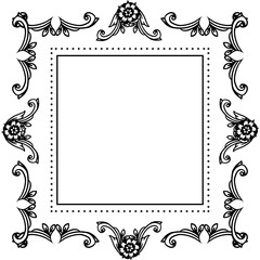 Vector illustration various greeting card with flower frame