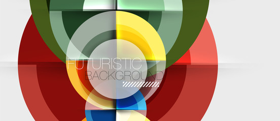 Obraz premium Circular geometrical design template