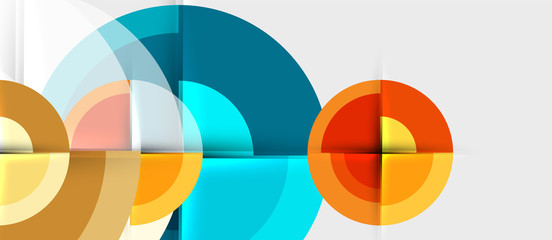Geometric design abstract background - circles