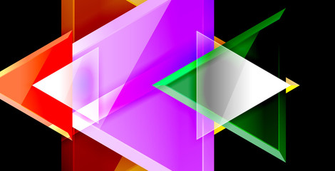 Triangle abstract background