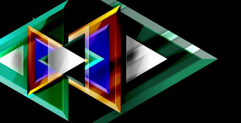 Triangle abstract background