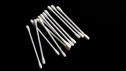 pencils on black background