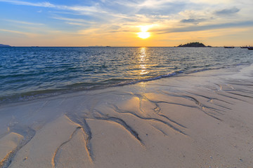 Beautiful Tropical beach at sunrise beach , Koh Lipe island , Satun,Thailand