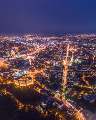 Naklejka premium Kiev night city , Ukraine