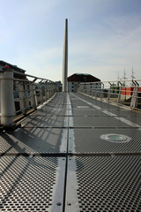 Bremen - Vegesack, Pedestrian bascule bridge, Germany