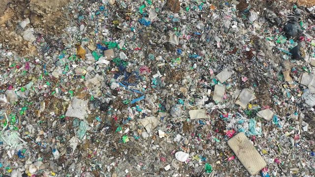 Plastic pollution crisis. Trash sent to Malaysia for recycling is instead dumped in a giant garbage mountain