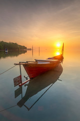 Naklejka premium the beauty of the morning when the sun shines