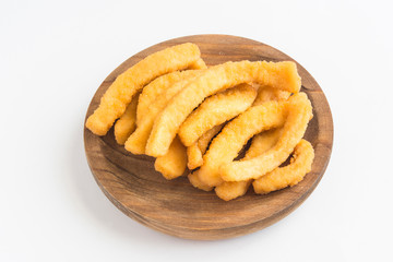cuttlefish breaded and fried (typical tapa in spain) Chocos.