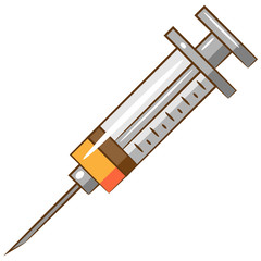syringe vector graphic clipart