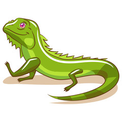 Fototapeta na wymiar iguana vector clipart design