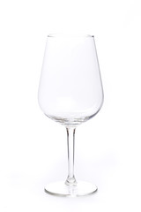 vine  glasses on a white background