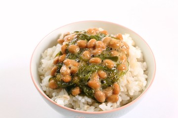 めかぶ納豆ご飯