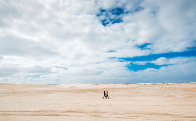 Fototapeta na wymiar Lancelin Dunes, white sand, Perth, Western Australia.