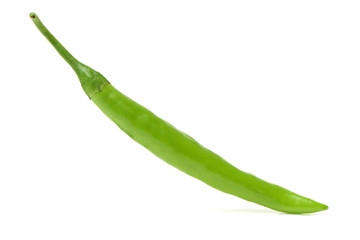 fresh chili on white background