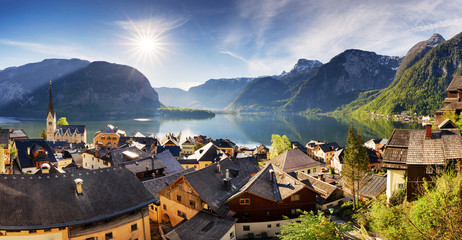 Fototapeta premium Hallstatt, Austria Alps village