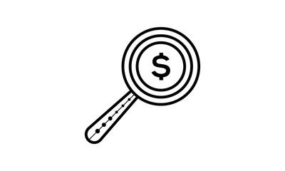 Investment vector icon for financial concepts