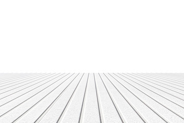 Blank white background and wood floor background
