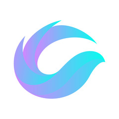 3d graphic blue bird logo design inspiration