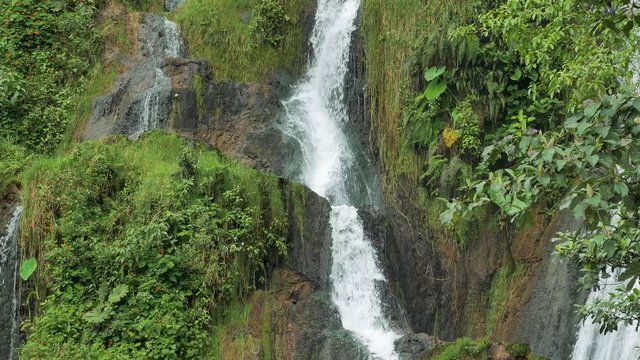 Beautiful Waterfalls near the Santa Rosa Thermal Waters, Antioquia, Colombia.