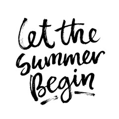 Obraz premium Summer brush lettering composition.