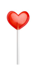 Lollipop in shape of heart