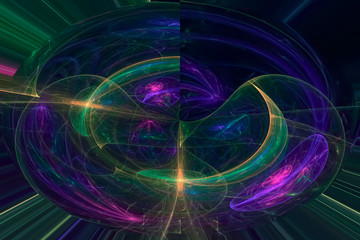 abstract digital fractal fantasy design