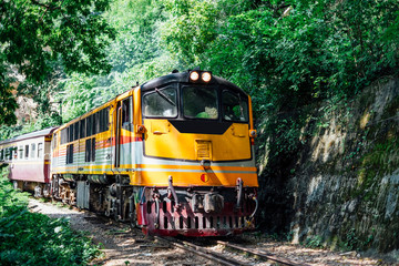 Fototapeta na wymiar old train in Thailand