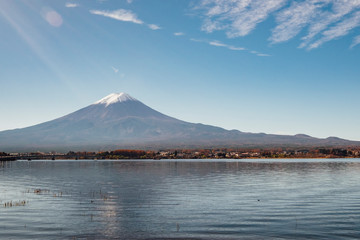 Fuji mountain at Kawaguchiko lake, Japan