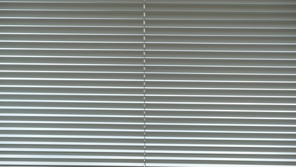 horizontal blinds on the windows