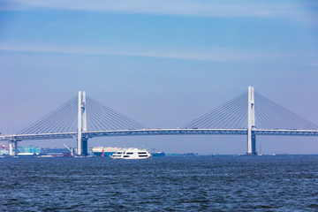 (神奈川県ｰ風景)臨港パークから見る横浜港風景７