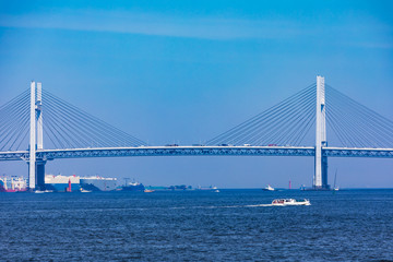 (神奈川県ｰ風景)臨港パークから見る横浜港風景１２