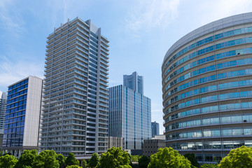 (神奈川県ｰ都市風景)横浜みなとみらいのオフィスビル群４