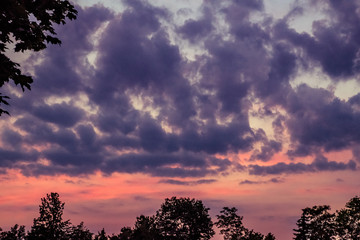 dramatic evening sky