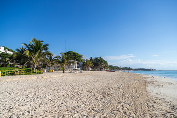 Beach at Playa Del Carmen, Quintana Roo, Yucatan, Mexico