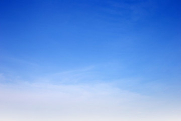 blue sky with white, soft clouds