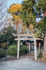Torii gate entrance in park