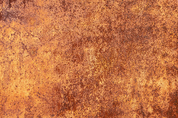 Grunge rusted metal texture. Rusty corrosion and oxidized background. Worn metallic iron panel.