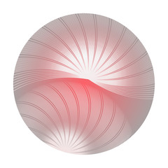 abstract eye-lashes bubble in pink pearl shades