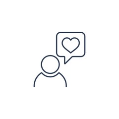 Customer experience. Vector linear icon.