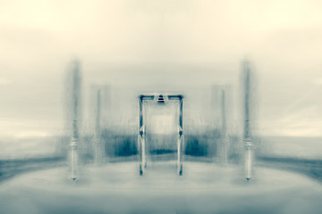 Wedding preparations facing the sea