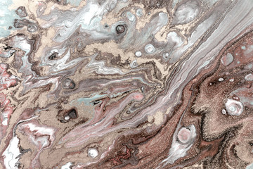 Pale marbling pattern. Simple marble liquid texture.