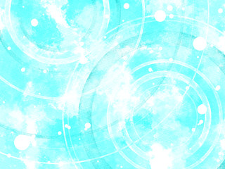 波紋の水彩素材/水色