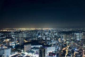 Naklejka premium Singapore CIty overview