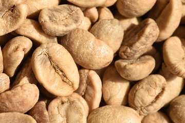 Close up of coffee beans for background