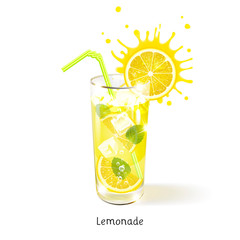 Refreshing Lemonade in a Glass