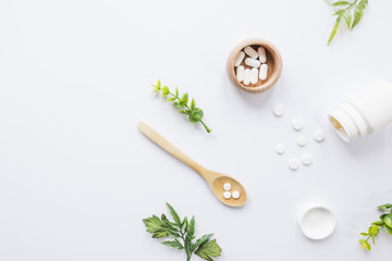 Flat lay medical composition