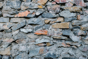 old stone wall of stones