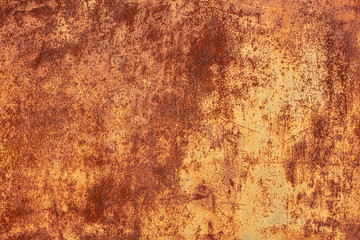 Grunge rusted metal texture. Rusty corrosion and oxidized background. Worn metallic iron panel.