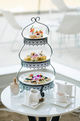 luxury dessert and high tea