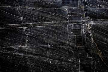 Black stone texture background Cracked stone